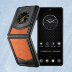 VERTU IRONFLIP PRE-ORDER DAWNING ORANGE CALFSKIN